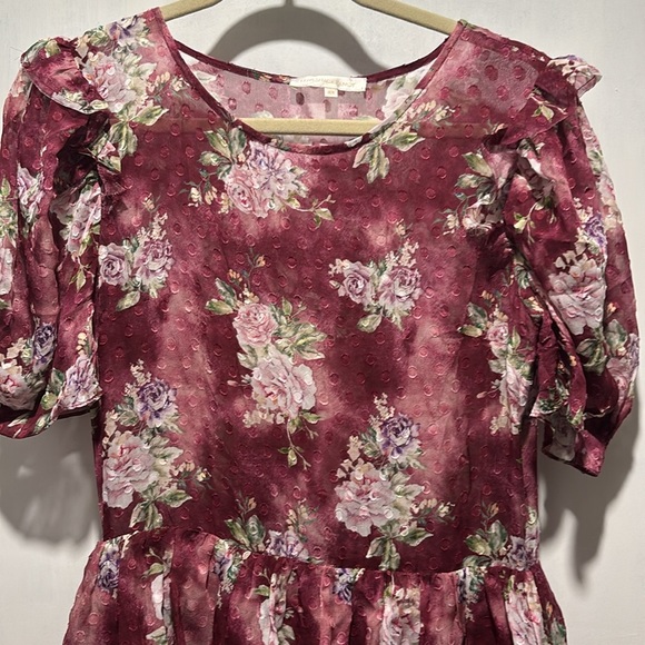 LOVESHACKFANCY cats mini silk blend floral dress - Picture 3 of 8